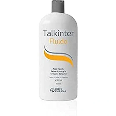 Afbeelding van Talkinter 179796.4 Vloeibare talk voor roodheid, irritatie of eczeem, Parabenvrij, 250ml
