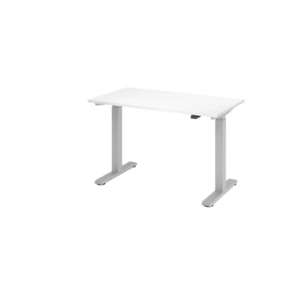 Afbeelding van XMST 612 S Bureau 120 x 67 Tafelhoogte I Elektrisch in hoogte verstelbaar Wit/Zilver