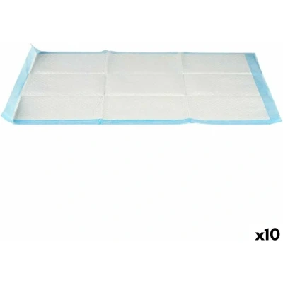 Afbeelding van Zindelijkheidstraining pads voor honden 60 x 90 cm Blauw Wit Papier Polyethyleen (10 Stuks)