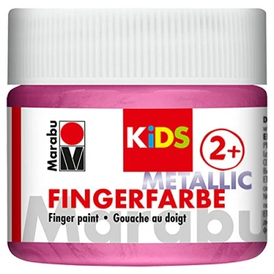 Afbeelding van Marabu KIDS vingerverf, 100 ml blik metallic roze
