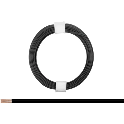 Afbeelding van Donau Elektronik 114 11 Draad 2 x 0.08 mm² Zwart 5 m