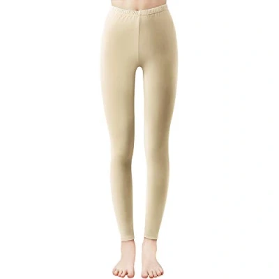 Afbeelding van Libella 1/3er Vrouwen Lange Leggings Veelkleurig met Hoge Taille Slim Fit Fitness Broek Sport Gemaakt van Katoen 4108VA, Beige, XL