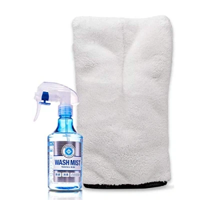 Afbeelding van detailmate Interieurreinigingsset: Soft99 Wash Mist 300 ml microvezel precisiehandschoen 1000GSM
