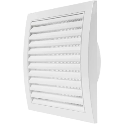 Afbeelding van Witte afzuigkap Vent 15 cm met ingebouwd ongediertebeschermscherm, wit, Air cover, HVAC uitlaatopening kanaal Uitlaat Cap
