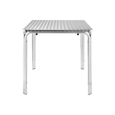 Afbeelding van Bolero stapelbare vierkante RVS tafel 70cm