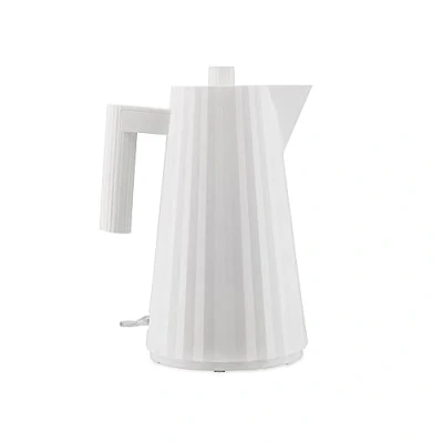 Afbeelding van Alessi Plissé MDL06 W/UK Waterkoker in Thermoplastische Hars, Engels Plug 2400W, 170 cl, Wit