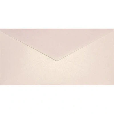 Afbeelding van Netuno 25 parel roze goud lange enveloppen 110x220mm Aster metallic Candy Pink Gold zonder venster parelmoer glimmende voor bruiloft kerstmis verjaardag