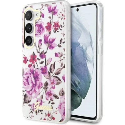 Afbeelding van Guess Flower Back Case Geschikt voor Samsung Galaxy S23 Plus (S916) Wit