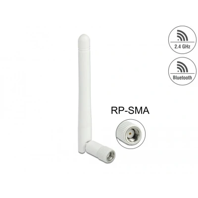Afbeelding van Delock WLAN 802.11 b/g/n Antenne RP SMA Stecker 2 dBi omnidirektional