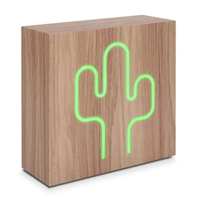 Afbeelding van Bigben Draadloze Speaker Neon Cactus Inductie oplaadpunt