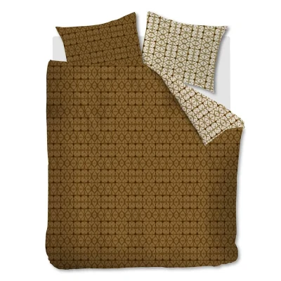 Afbeelding van Snoozing Celia Dekbedovertrek Tweepersoons 200x200/220 cm Terra