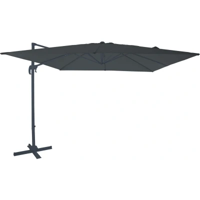 Afbeelding van AXI Nima Zweefparasol Rechthoekig 300 x cm in Antraciet / Grijs Parasol voor tuin met Aluminium Frame