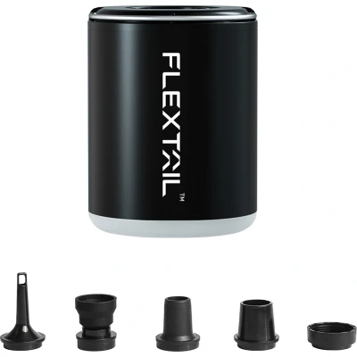 Afbeelding van Flextail Gear luchtbed pomp Tiny Pump X2 Oplaadbare luchtbedpomp 400LM lantaarn 3 in 1 Zwart