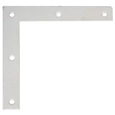 Afbeelding van Alberts Meubelhoek Zinkfosfaat Kunststof Coating Wit 100x100x15mm