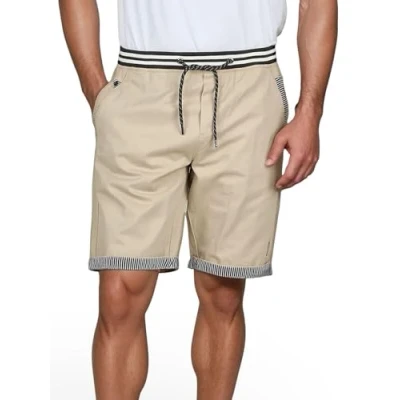 Afbeelding van riverso RIVAngelo Korte broek voor heren, stretch, regular fit, bermuda shorts, zomer, zwart, beige, grijs, blauw, marineblauw, groen, S, M, L, XL, XXL, 3XL, 4XL, 5XL, Pigeon Blue, L