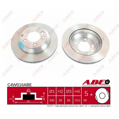 Afbeelding van ABE Remschijven C4W016ABE