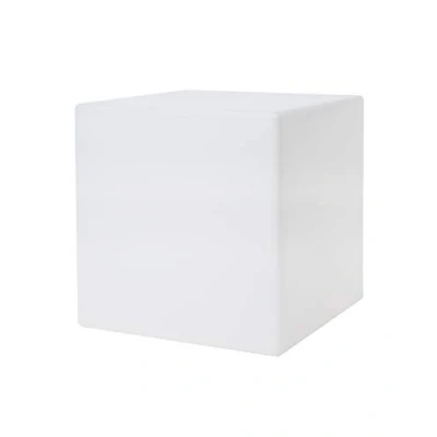 Afbeelding van 8 seasons design Kubuslamp Shining Cube (E27, 33 cm, voor buiten en binnen, uv weerbestendig, bijzetkubus, lichtgevende kubus, kubuslamp, tuinkubus) wit