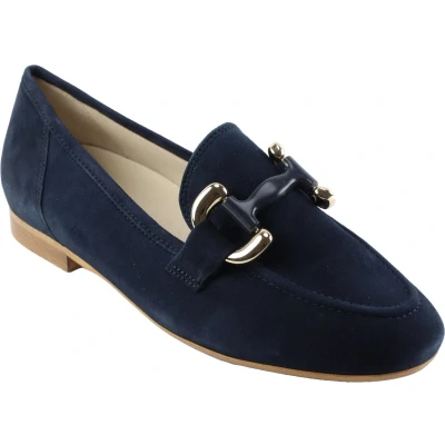 Afbeelding van Gabor Loafers Instappers, Dames, Maat: 38, Dark blue Veloursleer