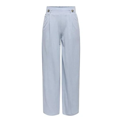 Afbeelding van JDY Birdie Geggo LONG Broek, Dames, Maat: XSx32, Soft chambray