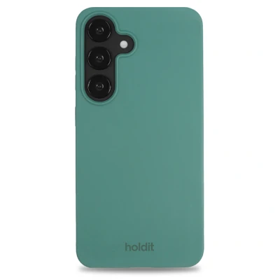 Afbeelding van Holdit Hoesje Geschikt voor Samsung Galaxy S25 Siliconen Soft Case Groen