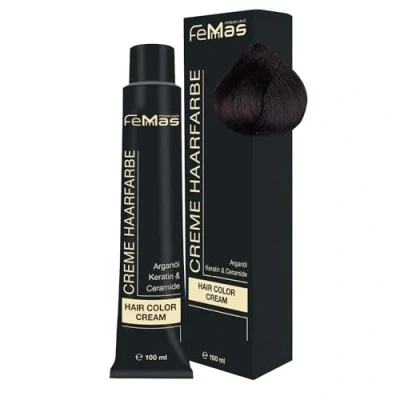 Afbeelding van Femmas (4.89) Haarverf Chocolade Amber Middenbruin 100ml