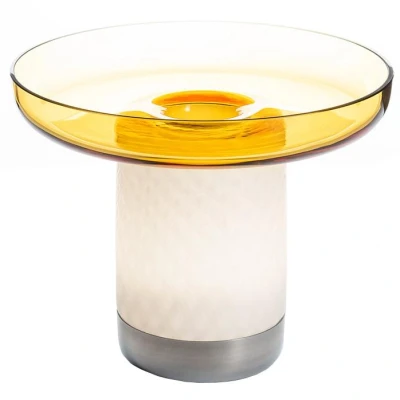 Afbeelding van Artemide Bontà tafellamp met schaal LED oplaadbaar topaz