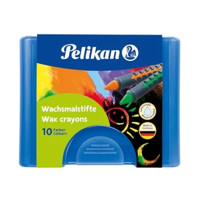 Afbeelding van Pelikan Wachsmalstifte 665/10 wasservermalb. 10er Box