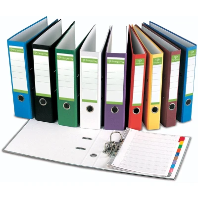 Afbeelding van Pergamy Ordner, Voor Ft A4, Uit Recycolor Papier, Rug Van 5 Cm, Zwart Ordner