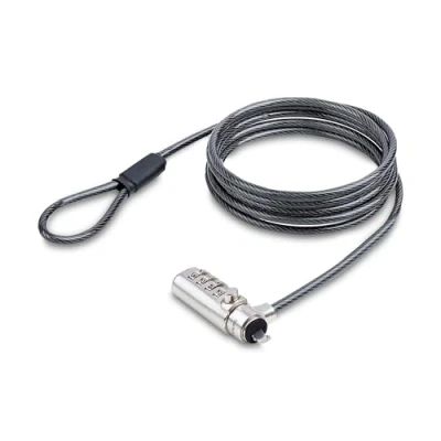 Afbeelding van StarTech.com SNBLC4D LAPTOP LOCK kabelslot Zwart, Zilver 2 m