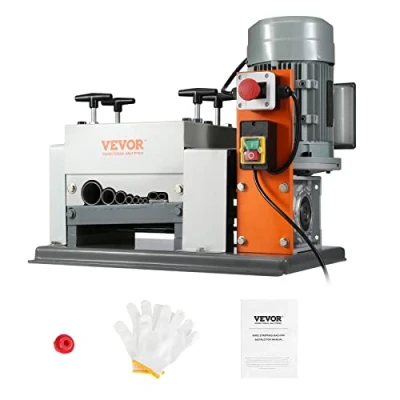 Afbeelding van VEVOR Kabelstripmachine Elektrisch 1.5 40mm 1500W Stripmachine 27m per minuut Snelheid Draadstripper 65Mn Veerstalen mes Ideaal voor het strippen van koperdraad