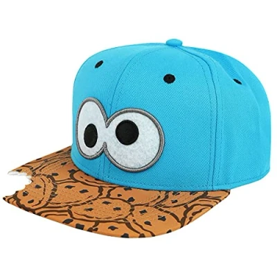 Afbeelding van Sesamstraat Cookie Monster Bite Snapback Cap Blauw/Bruin