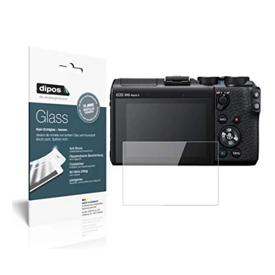 Afbeelding van dipos I 2x Pantserfolie helder geschikt voor Canon EOS M6 Mark II Beschermfolie 9H screen protector