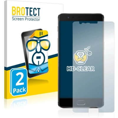 Afbeelding van BROTECT (2 Stuks) Schermbeschermer voor OnePlus 3T Screen Protector Transparant