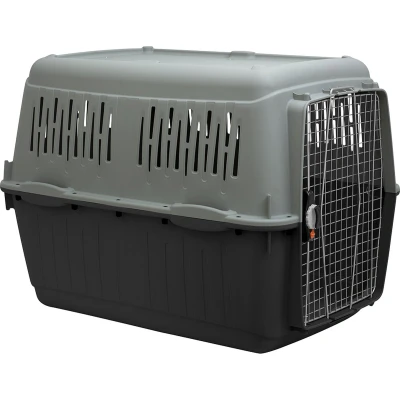 Afbeelding van Duvoplus Reisbench Hond Bracco Eco Iata Travel Box 7 102x73x76,5cm Max. 35 60kg Grijs/groen 1st