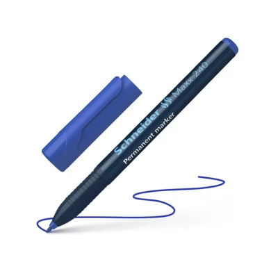 Afbeelding van 10x Marker Schneider Maxx 240 permanent ronde punt blauw