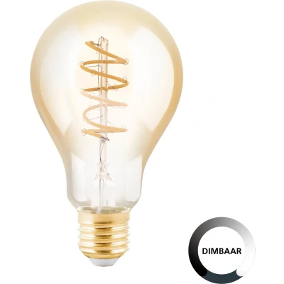 Afbeelding van EGLO LED Lamp E27 Ø 7,5 cm A75 Amber 2200K Dimbaar