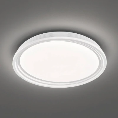 Afbeelding van Fischer &amp; Honsel Plafondlamp, Dua wit D: 43 cm A: 7,50 dimbaar via wandschakelaar in 3 stappen 1x LED 22,0W 3000 K incl. 2700 lmEEG: F