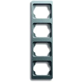 Afbeelding van Abb busch jaeger alpha exclusive 4 voudig afdekraam verticaal 294x81x11mm ip20 titanium 2cka001754a4130