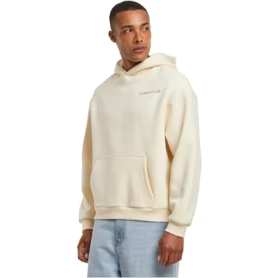 Afbeelding van Upscale by Mister TEE PART OF THE CLUB Fluffy Hoodie, Heren, Maat: Medium, Whitesand