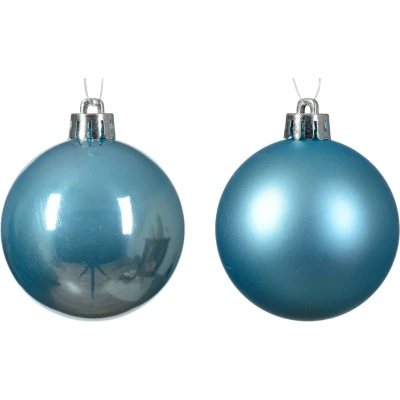 Afbeelding van Kerstbal kunststof d6 cm sblw 12st kerst Decoris
