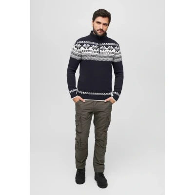 Afbeelding van Brandit Troyer Norweger Trui, Heren, Maat: 4XL, Navy
