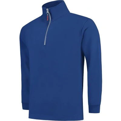 Afbeelding van Tricorp Sweater Ritskraag Casual Koningsblauw Maat 3XL