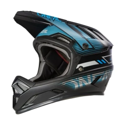 Afbeelding van O&#039;NEAL MTB, ECLIPSE V.23, mountainbikehelm, conform veiligheidsnorm EN1078, ventilatieopeningen voor luchtstroom en koeling, backflip helm volwassenen, grijs blauw, XXL