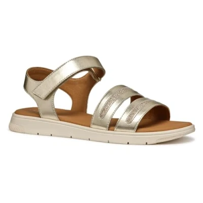 Afbeelding van Geox À Scratches Dandra Sandalen, Dames, Maat: 40, Or Kunststof