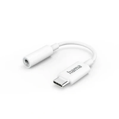 Afbeelding van Hama Aux Adapter Usb C &amp;Ndash; 3,5 Mm Jack Aansluiting Wit