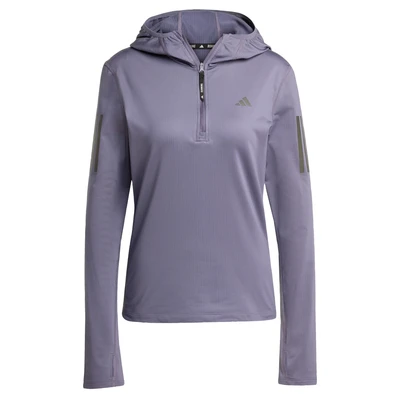 Afbeelding van adidas Performance Own The Run Winterized Hoodie Met Halve Rits Dames Paars XL