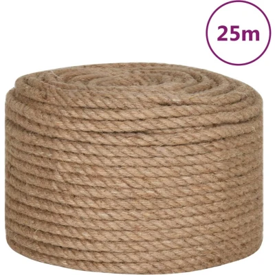 Afbeelding van vidaXL Touw 25 m lang 10 mm dik jute
