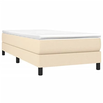 Afbeelding van Boxspringframe stof crmekleurig 80x200 cm