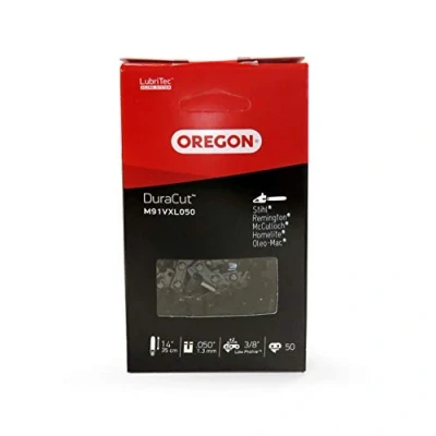 Afbeelding van Oregon DuraCut .3/8&quot; Zaagketting, Laag Profiel, .050&quot; (1,3 mm), Micro Chisel Voor Een 35 cm (14&quot;) Rail En 50 Aandrijfschakels, Geschikt Stihl, Mc Culloch Meer(M91VXL)