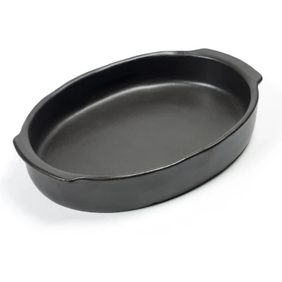 Afbeelding van Serax Pascale Naessens Pure Ovenschaal ovaal 30x21 cm M zwart